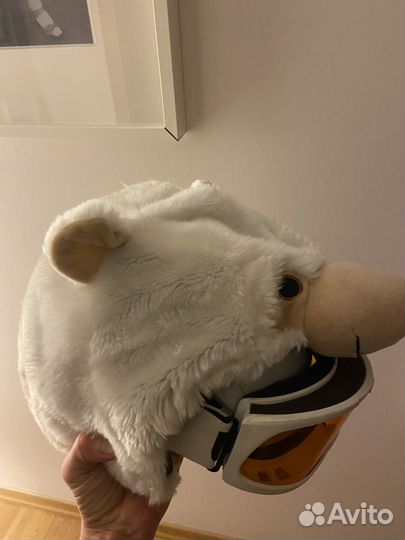 Чехол на шлем, медведь и заяц