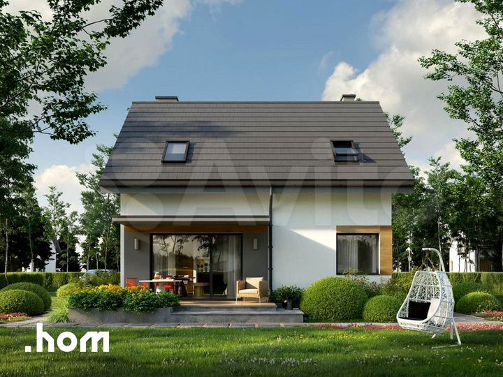 Дом 115 м² на участке 6 сот.