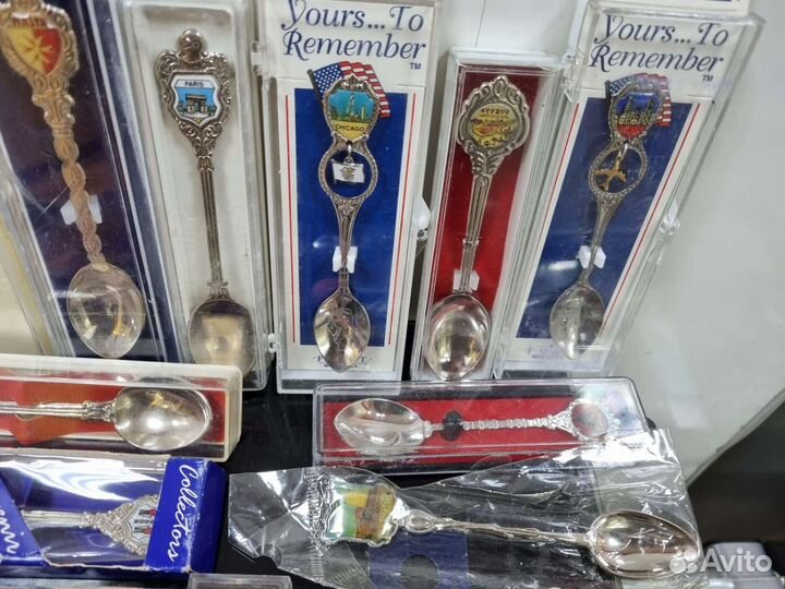 Сувенирные чайные ложки из разных стран