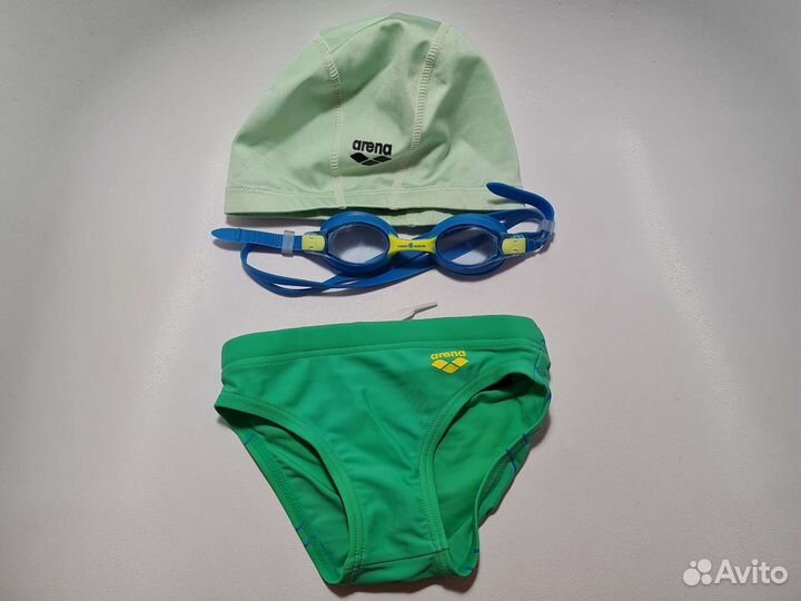 Шапочка для плавания очки плавки arena