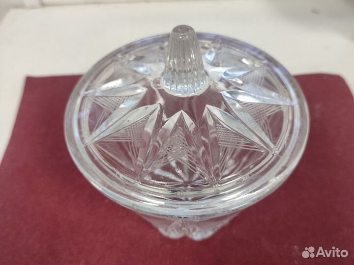 Сахарница хрустальная СССР