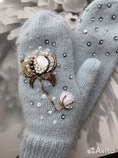 Варежки авторские ручная работа