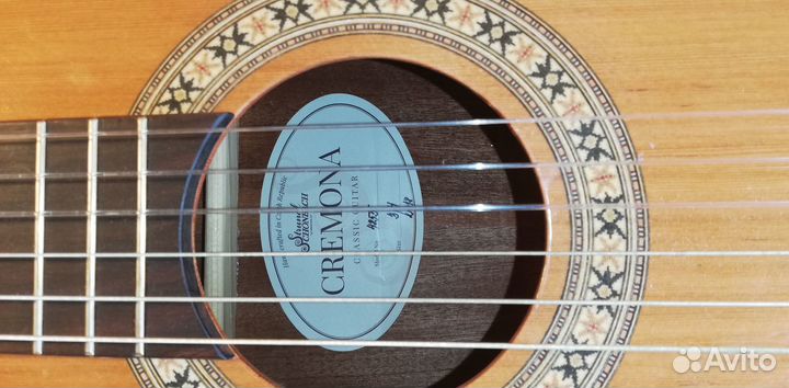 Гитара 3/4 cremona classic guitar + чехол