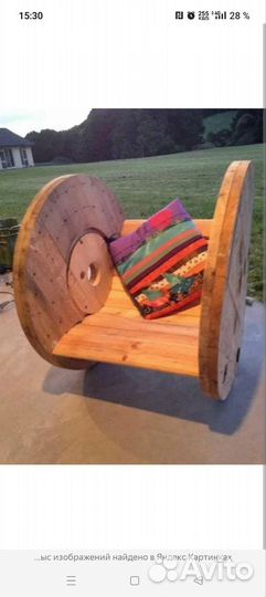 Катушка от кабеля деревянная