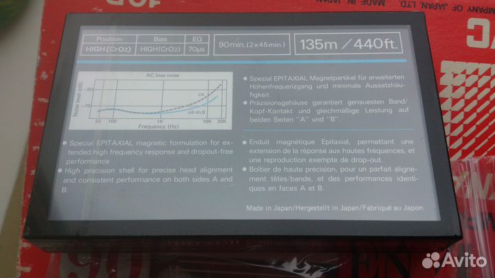 Аудиокассета maxell UD XL II C90(1980, EU market)