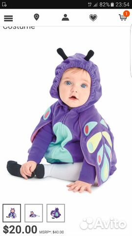 Новогодний костюм для малышки Carters