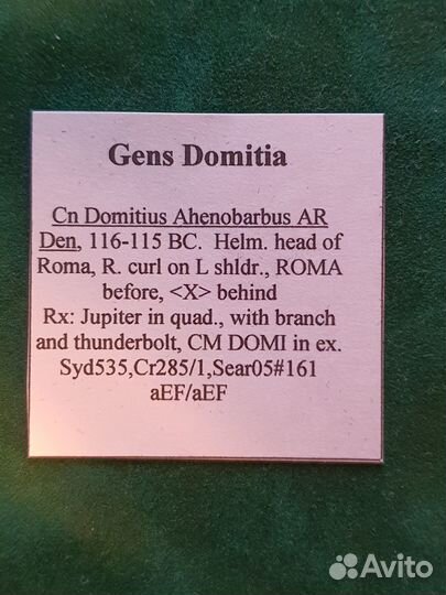 Монета Римская республика (Domitia)