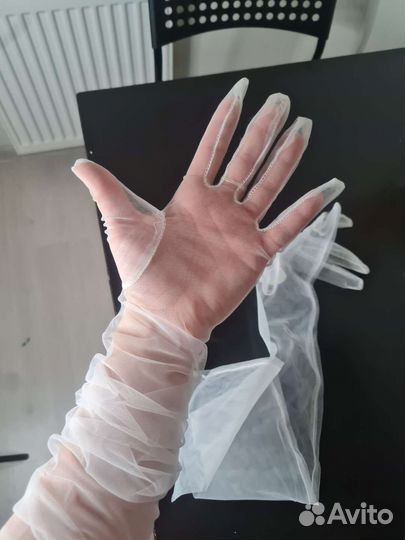 Перчатки свадебные