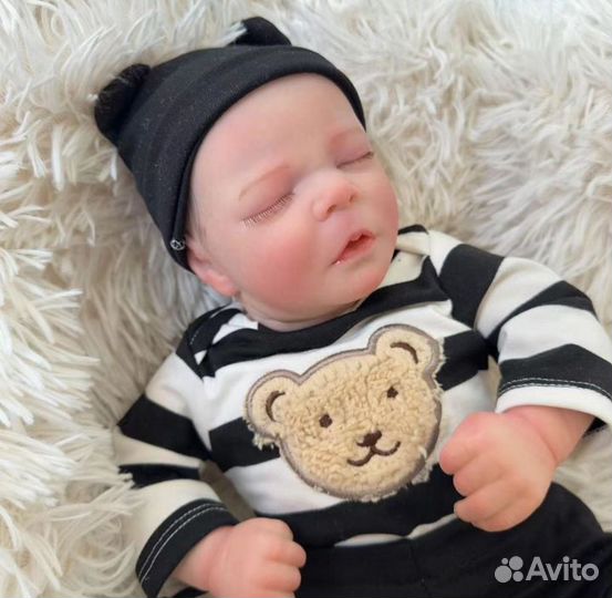 Кукла Реборн 47 см силиконовая полностью новая