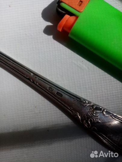 Ложка серебро столовое СССР 875