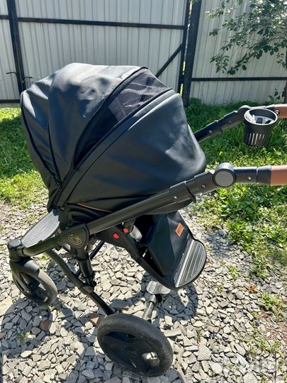 Коляска кожаная 3 в 1 verdi