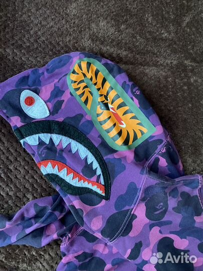 Зип худи bape Shark full zip