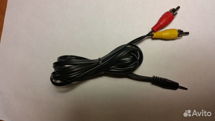 Кабель micro jack 2,5 мм (штекер) - 2 phono audio