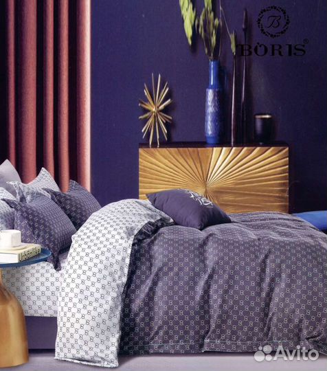 Евро комплект постельное бельё фирма Boris