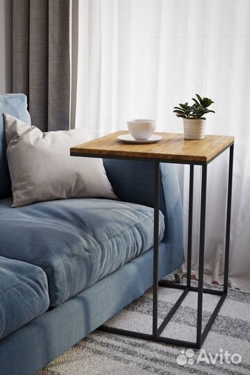 Прикроватный столик в стиле лофт
