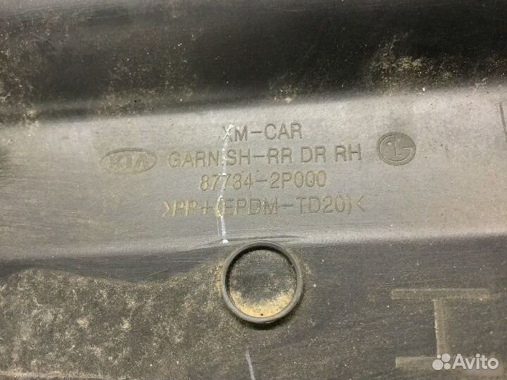 Накладка двери задней правой Kia Sorento 2009