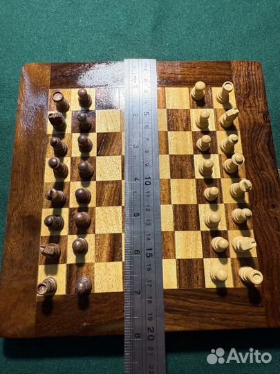 Шахматы дорожные деревянные