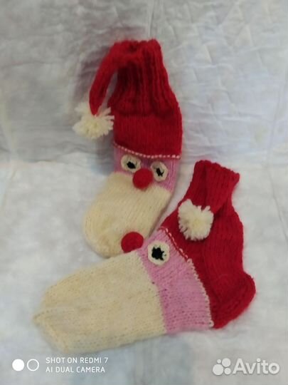 Носки шерстяные ручная работа