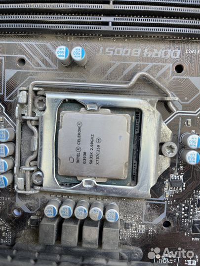 Комплект Сeleron G3930 +4gb ddr4, мать