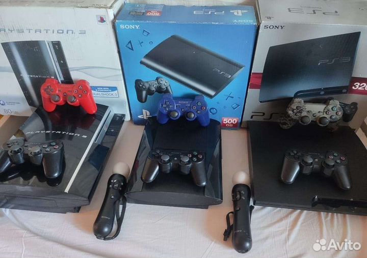 Sony PS3 super slim/slim/fat /hen + игры