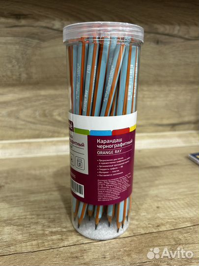Карандаши простые в тубе