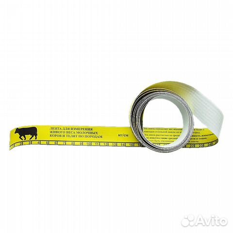 Мерная лента для определения веса крс