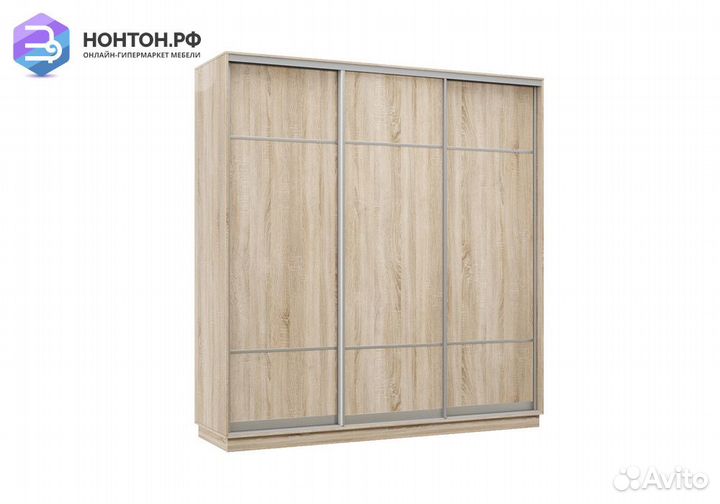 Шкаф-купе трёхдверный Атрия дуб сонома