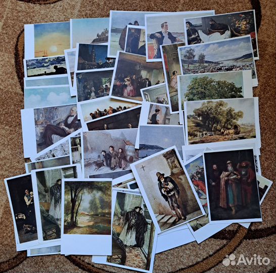 Открытки искусство 1950-60е года