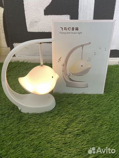 Настольный ночник - колонка птичка