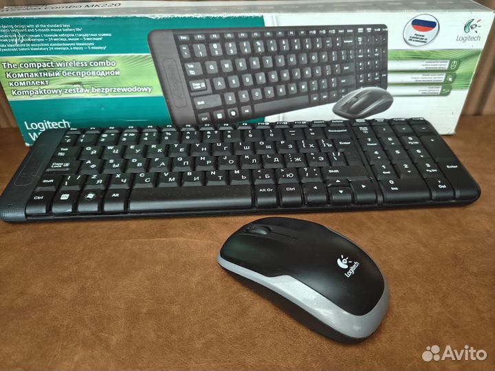 Клавиатура и мышка Logitech (без usb приёмника)