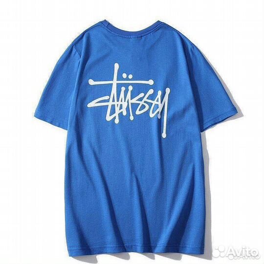 Футболка stussy синяя