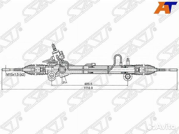 Рейка рулевая lexus RX300