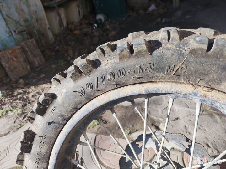 Заднее колесо на питбайк 14