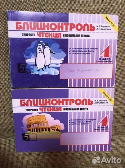 Блиццконтроль скорости чтения. Беденко Савельев