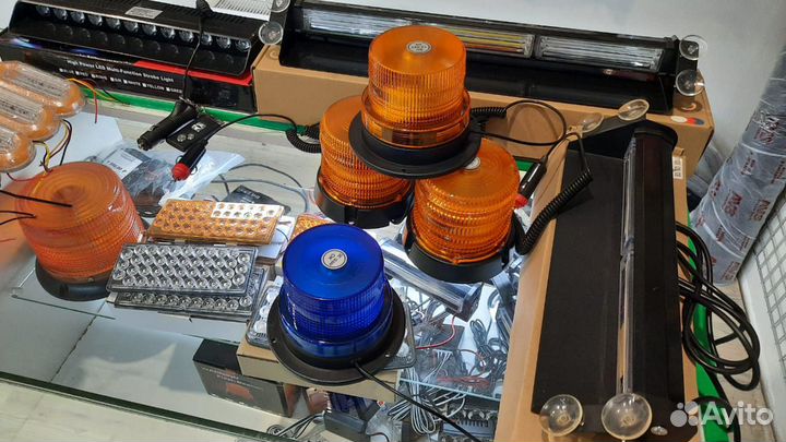 Мигалка синяя 12/24 в