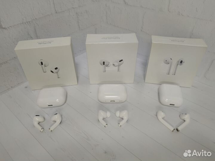 Беспроводные наушники Airpods 2/3/Pro + Чехол