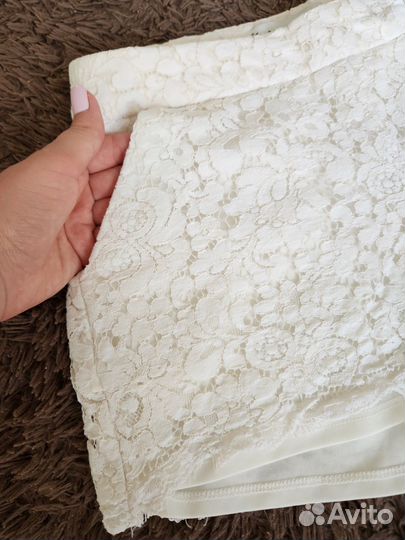 Короткие летние женские кружевные шорты XS