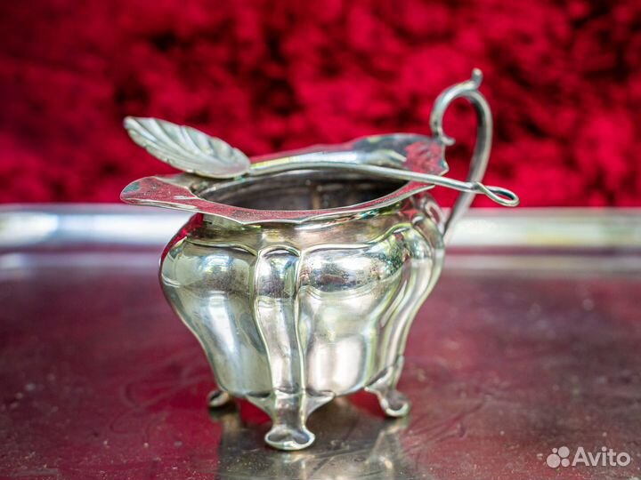 Чайный сервиз Walker клеймо 1906 года мельхиор