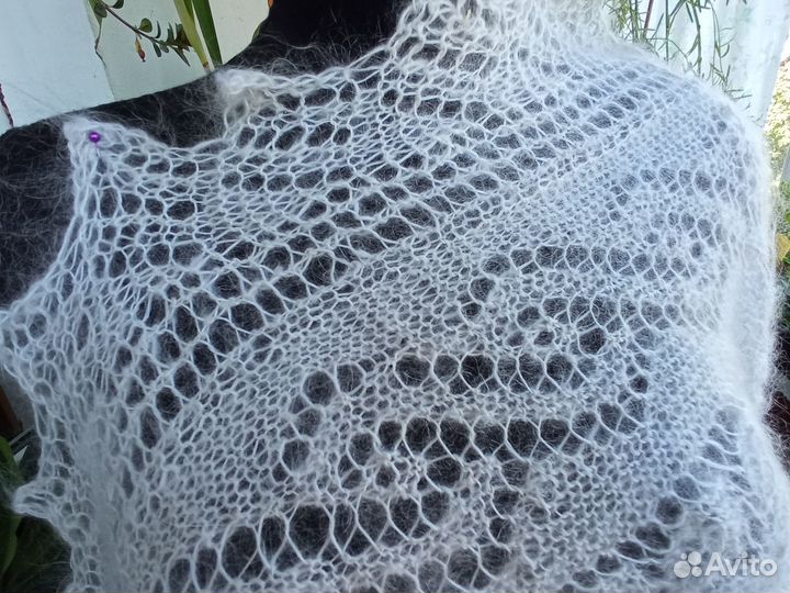 Палантин-шарф пуховый 