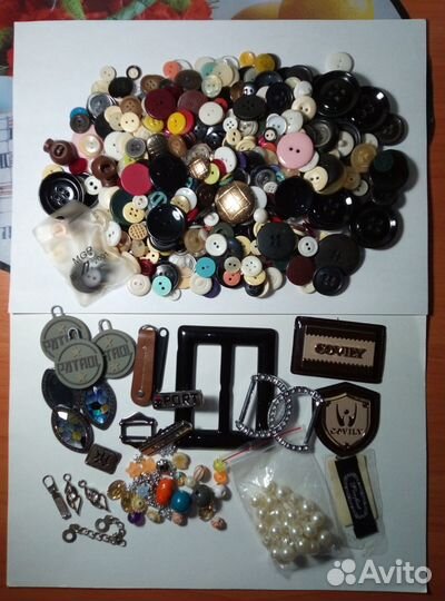 Пуговицы и фурнитура для шитья одним лотом