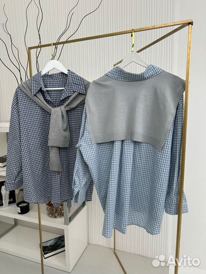 Рубашка женская с накидкой