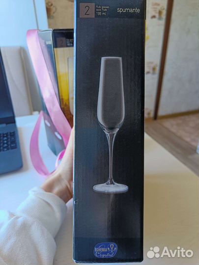 Бокалы из хрустального стекла 6 шт