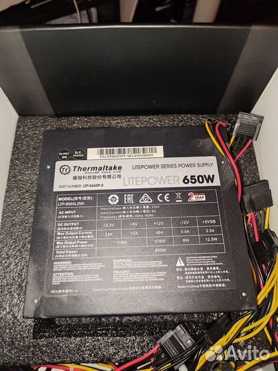 Блок питания Thermaltake Litepower 650w