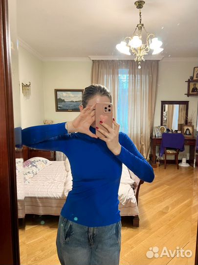 Водолазка женская синяя