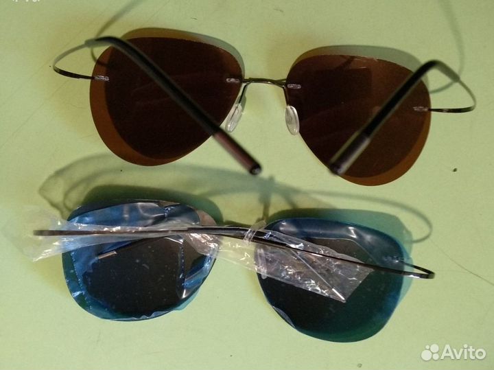 Солнцезащитные безоправные очки Силуэт