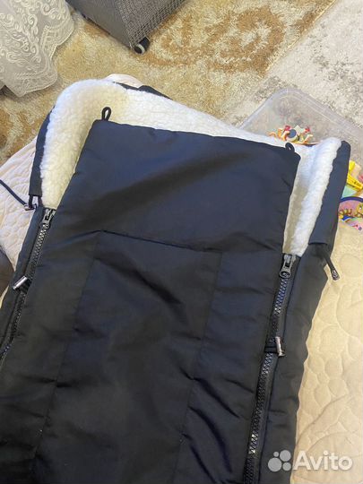 Зимний конверт в прогулочную коляску