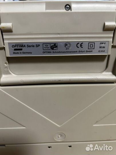 Пишущая машинка Optima Sp-523, Германия