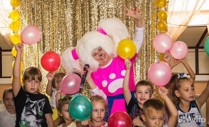 Аниматор на день рождения фольгированное шоу