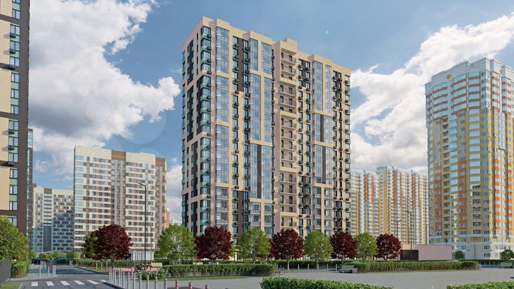 Квартира-студия, 23,1 м², 16/19 эт.