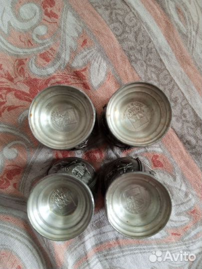 Рюмки СССР Оловянные